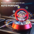 Kwak's Car Air Freshener Little Deer Solar Air Freshener Diffuser for Car Interior Dashboard Autorotation Decoration Accessories with Peace Always (Red-1)