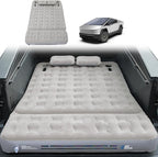 JOYTUTUS Truck Bed Air Mattress with 2 Pillows for Cybertruck Accessories Custom Fit Inflation Camping Air Bed with Built-in Pump & Carry Bag- Grey