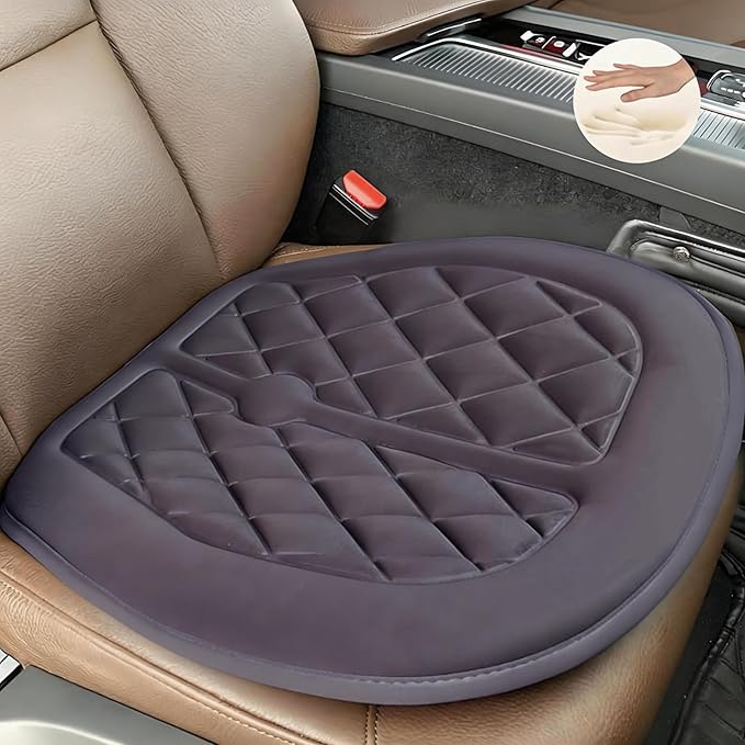 Big Ant Car Seat Cushion, Comfort Memory Foam Driver Seat Cushion Improve Driving View, Sciatica and Lower Back Pain Relief, Seat Cushions for Car Seat Driver, Home Office Chair, Wheelchair - Gray