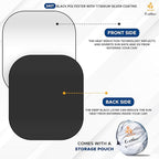 EcoNour Car Windshield Sun Shade Foldable, 2 Piece Car Sunshades Reflect UV Rays and Heat, Front Windshield Sunshade for Car Window and Interior Protection, Medium 31 x 28 Inches