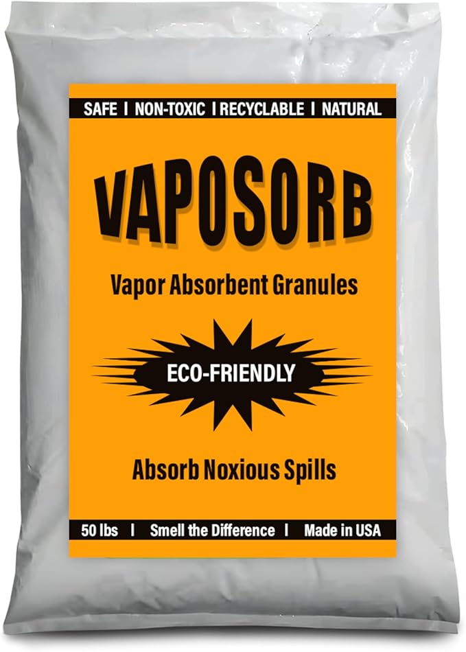 Natural Fume Eliminator: 50 lb. Granules Rids Chemical, Solvent & Gasoline Vapors