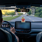 Pounchi Pixel Cartoon Game Car Air Freshener Cards (8 Pack Refreshing Ice Scent) Video Game Accessories for Car Interior Hanging Gift Rearview Pendant Supplies