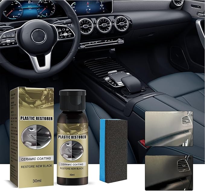 Car Interior Cleaner,Detailing Coating Protectant | 30ml Car Dashboard Cleaner Agent,for Trim Windshield Rubber Panel Truck Vehicle Sedan Scooter SUV