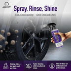 Nanoskin SPEEDY BRITE Pro Grade Wheel & Tire Acid Cleaner, 16 Oz. - Chrome & Coated Wheel Safe, Cleaning with Organic Acid | Removes Brake Dust & Road Grime for Auto Detailing, Body Shop Safe