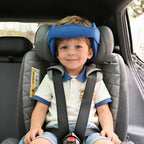 Adjustable Child Car Seat Head Support Band, Adjustable Head and Neck Support Band - A Comfortable Safe Sleep Solution, Blue Head Support Belt