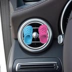 Refillable Shoes Car Air Freshener for Women, 4 PCS Fun Car Air Freshener Vent Clips Accessories Cute for Car (12 PCS Fragrance Pads)