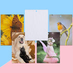 Maitys 25 Pieces Sublimation Air Freshener Blanks Sheets Car Scented Hanging Fragrant Fresheners Felt Sheets Blanks DIY with Elastic Rope for Car Interior Decor, Bathroom, Home Hanging Ornaments