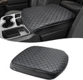 KBH Center Console Armrest Cover for Chevy Silverado & GMC Sierra 2019 2020 2021 2022 2023 2024 2025 2026, Middle Console Lid Protective Covering, Vinyl Leather, Black (Fits Jump Seat Console Only)