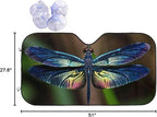 Dragonfly Car Windshield Sunshade Front Window Sun Visor Protector Foldable Shield Cover for Truck SUV