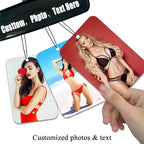10Pcs Custom Air Fresheners with Picture,Custom Air Freshener for Car,Personalized Air Freshener for Car,Smell Air Fresheners with Photo for Hanging Ornaments, Wardrobe, Bathroom.(Rectangle)