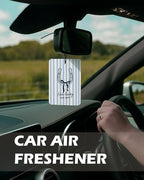 Blue Beach Cowgirl Cologne Car Air Freshener 4 Pcs, Retro Western Coastal Seashell Hanging Air Freshener for Cars Bathroom Dorm Books Decor, Preppy Girly Accessories Gifts for Women Girls