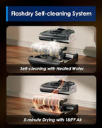 Tineco Floor ONE Switch S6 Stretch Wet Dry Vacuum Cleaner, Multi-Function, 180° Lay-Flat, Anti-Tangle Design, Self-Cleaning, 65Min Runtime, Dual-Edge Cleaning, Whole-House Cleaning Floor Cleaner