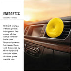 SPIN Essential Oil Car Fragrance – Vent Clip Air Freshener, ENERGETIC BERGAMOT ORANGE, Liquid Free Solid Scent, Long Lasting (2 Pack)