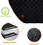 Dog Car Door Protector, 2 Pack Waterproof Scratchproof Nonslip Durable Protector, Thickened Door Panel Covers, Protects Doors from Dog Scratching Fit for Car/SUV/Truck (Black, Regular)