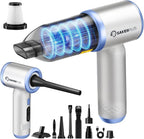 Mini Vacuum Cleaner, 3 in 1 Cordless Handheld Vacuum Cleaners, 18000Pa High Power Car Vacuum Cleaner with Brushless Motor,Adjustable Car Vaccum Portable Cordless for Cars,Desktop-Blue
