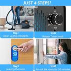 Ozone Generator 218,000mg/h, Commercial Ozone Machine Odor Removal, High Capacity Ozone Machine, Home Ozone Generator for Car, Home, Smoke, Pet, etc (Black) - by TTDMK