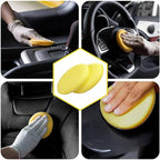 psler Foam Car Wax Applicator Pad Foam Applicator Pads Detailing Round 4 inch Polishing Sponges for Car Wax Applicator Pad 24 Pack-Yellow