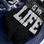 1 Pack Car Towel Seat Covers with Storage Bag, Multifunctional Towel for Gym Outdoor Sport, Picnic, Beach, Pet Dog Travel,Non-Slip Washable Car Seat Protector (Gym is Life)
