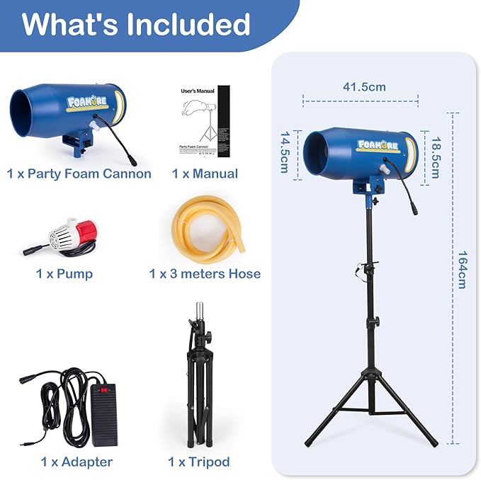 Party Foam Cannon, Foam Machine for Party, Foam Making Machine for Garden Backyard Pool Indoor (Foam Machine)