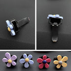 4 Pieces Daisy Flower Air Vent Clips, Cute Colorful Car Air Freshener Clip & Diffuser, Boho SUV Outlet Vent Decorations, Charm Car Inter Decor Accessories for Girls Women