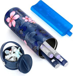 YOUSHARES Insulin Cooler Travel Case - 48H Non-Electric Cooling Bottle with TSA Approved Ice Pack, Diabetic Medication Pen Vials Refrigerator, Medical Carry Case Portable for 1–5 EpiPens