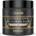 2025 New Advanced Leather Recoloring Balm,Dark Gray Leather Repair Kit for Furniture,Leather Dye Filler,Leather Color Restorer for Couches,Leather Scratch Remover for Car Interior