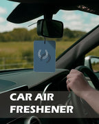 Navy Blue Western Cologne Car Air Freshener 4 Pcs, Retro Cowboy Riding Horse Cactus Hanging Air Freshener for Cars Bathroom Dorm Books Decor, Western Accessories Gifts for Women Men