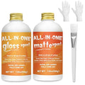 Crafts Sealer Gloss Matte Finish, 400ml All Purpose Craft Glue, Varnish, and Finish, All in One Craft Glue for Wood, Paper, Acrylic Paints, Ceramics, Fabrics, Clay