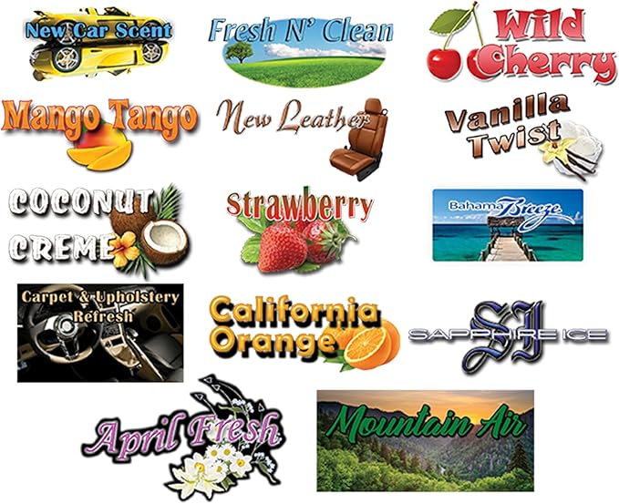 Vanilla Twist Scented Air Freshener Pads - Long-Lasting Fragrance Pads for Car Interiors - 1-1/2" × 3" Compact Size - Sweet and Creamy Aroma for Eliminating Stale Odors - Pack of 120