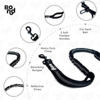 Bond Dog Running Leash Hands Free with Pouch, Hands Free Leash for Large Dogs, Pet Lead Running Belt for Walking & Canicross Belt, Includes Waist Jogging Fanny Pack & Pet Car Seat Belt Safety