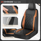 Coverado Car Seat Covers, Seat Covers Full Set, 5 Seats Automotive Seat Cover, Mesh Breathable Seat Protectors, Universal Fit for Most Cars