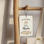 Abuela Grandma Gifts Car Air Freshener Hanging 3 Pack, My Favorite People Call Me Car Accessories Gifts for Grandma Christmas Women,Rustic Floral Scent Card Lavender for Closet Bathroom Decor