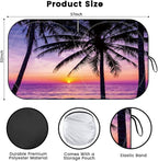 Windshield Sun Shade, Car Sun Shade Windshield, Reflector Sunshade Offers Ultimate Protection for Car Interior, Reflective Polyester Blocks Heat for Cars,Trucks,SUVs (57 x 31.5 in)