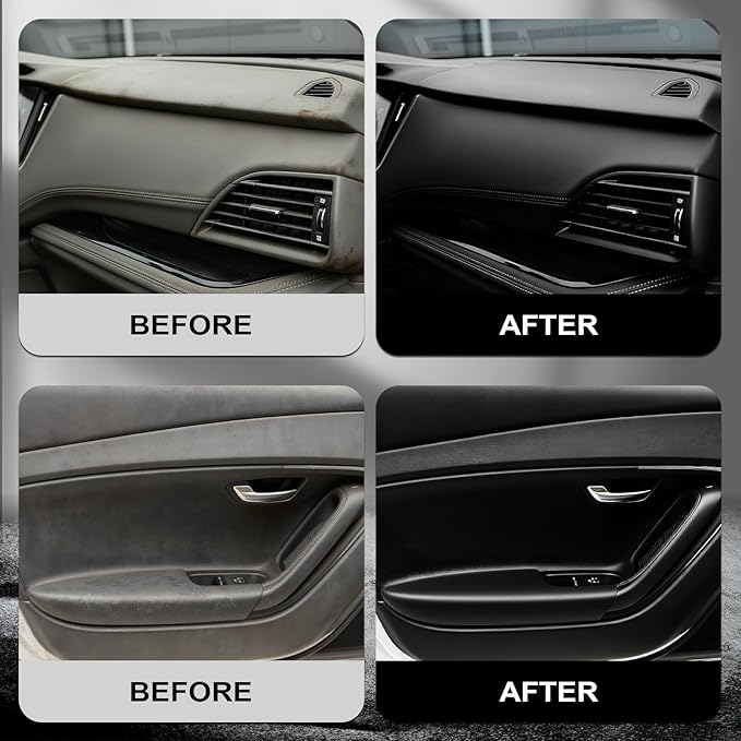 240ml Indoor Safe Trim Restorer, Plastic Restorer for Cars, Car Plastic Restorer, Black Plastic Restorer, Fast-Drying, Waterproof, Long-Lasting Shine & Protection,Indoor Plastic Surfaces Use Only