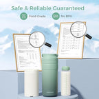 Momcozy Portable Breast Milk Cooler for Travel, 24H Ice-Free Cooling Breastmilk Storage Bottles Container, 12 Ounces Leak Proof Outdoor Small Freezer, Baby Breastfeeding Essential for New Moms