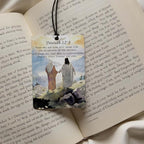 Christian Bible Verse Car Air Freshener 4 Pcs, Religious Scripture & Watercolor Art Hanging Scents for Cars Closet Drawer Books, Inspirational Car Accessories Mirror Decor for women.