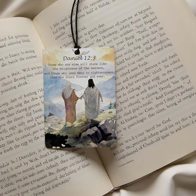 Christian Bible Verse Car Air Freshener 4 Pcs, Religious Scripture & Watercolor Art Hanging Scents for Cars Closet Drawer Books, Inspirational Car Accessories Mirror Decor for women.