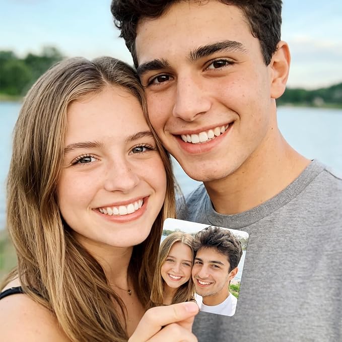 Custom Air Fresheners with Picture - Personalized Double Sided Photo Air Freshener, Customized Air Freshener for Car Wardrobe Bathroom Hanging Ornaments (A3-Square)