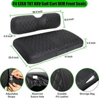 EZGO Seat Covers, Golf Cart Seat Covers for EZGO TXT 1994-2013 and EZGO RXV OEM Ordinary Seat Thick Marine Leather Custom Diamond Comfortable/Anti-Scratch/Anti-Fading/Easy to Install