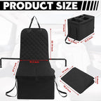 HOMBYS Back Seat Extender for Dogs,Dog Car Seat Cover with Storage Car Organizer,Dog Car Seat Extender with Storage for Front or Back Seat,Waterproof Scratch Proof Cover for Cars Trucks and SUVs,Small