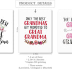 Mancheng-zi Great Grandma Gifts Car Air Freshener 3Pcs, Great Grandma Gifts for Mother's Day Birthday Air Freshener Hanging for Cars Closet Drawer or Books, GG Car Accessories Mirror Decor for Women