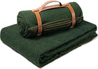 ONETIGRIS Wool Blanket, Camping Wool Blanket–Large, Cozy, Washable,Great for Camping,Outdoors,Car,Sporting Events, Bushcraft Survival Kits 64in x 87in