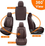 Car Seat Covers,Car Seat Protector Waterproof,Seat Covers Front Set, Car Seat Protectors,Automotive Seat Covers Fit for Most Cars Brown