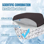 wuyaoyao Thin Gel Car Seat Cushion, Breathable Cooling Seat Cushions for Cars, Non-Slip & Comfortable Automotive Front Seats Cushion Pad for Driver, Chair Protector for Vehicle, Home, Office (Coffee)