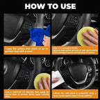 Car Interior Restorer, Steering Wheel Repair Paste, Automotive Restoration Gel with Protective Feature, Dashboard and Trim for Vehicle Use, Leather and Repair Paste with Simple Application