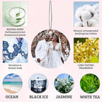 Custom Car Air Fresheners Bulk 10–100 PCS, Personalized Double-Sided with Photo Text Logo, Wholesale Auto Air Freshener for Wedding Party Business Promotion Gifts (Personalized, 10PCS-Circular)