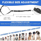 Dog Seat Belt Tether for Golf Cart, Adjustable Golf Dog Collar Leash for Car, Pet Dog Seat Belt Harness for Golf Cart Pet Safety Protection to Prevent Accidental Injury (Black)