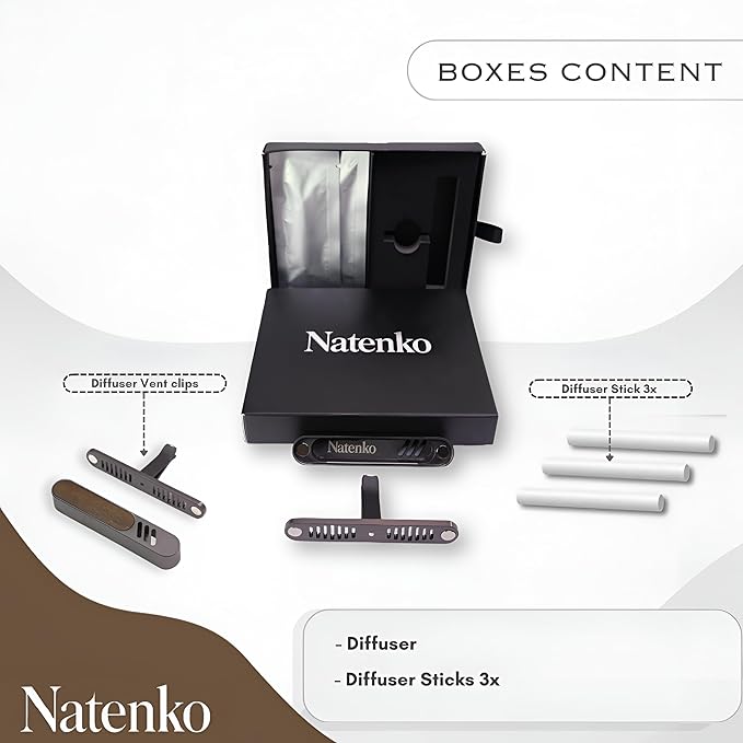 Luxury Car Air Freshener Vent Clip – Premium Wood & Metal Diffuser in Multiple Colors & Scent Kits – Reusable, Unisex for Men & Women (Rose Gold, Prestige Value Pack)
