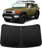 INSAUTO Custom Fit Windshield Sun Shade Accessories for Toyota FJ Cruiser 2007-2014, Foldable Front Window Sunshade, UV & Heat Reflector, Keeps Interior Cool, Includes Storage Bag