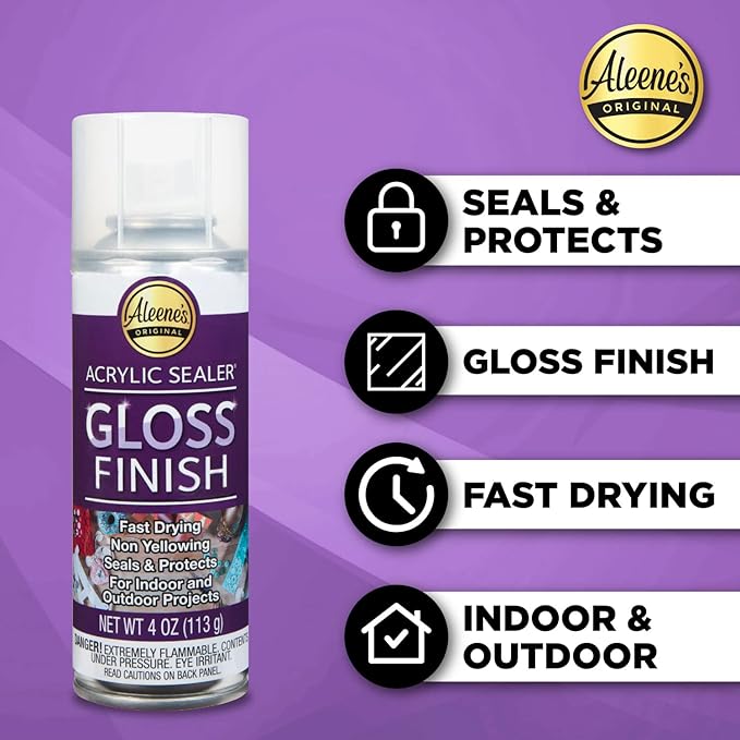 Aleene's Acrylic Spray Sealer Finish Varitey Pack 4 oz. 3 Pack - Gloss, Matte, Pearlescent